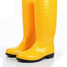 Rubber Long Shoes with Steel Toe