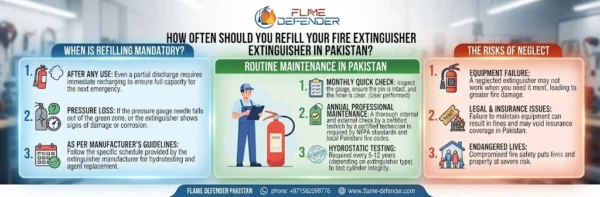 How Often Should You Refill Your Fire Extinguisher in Pakistan?