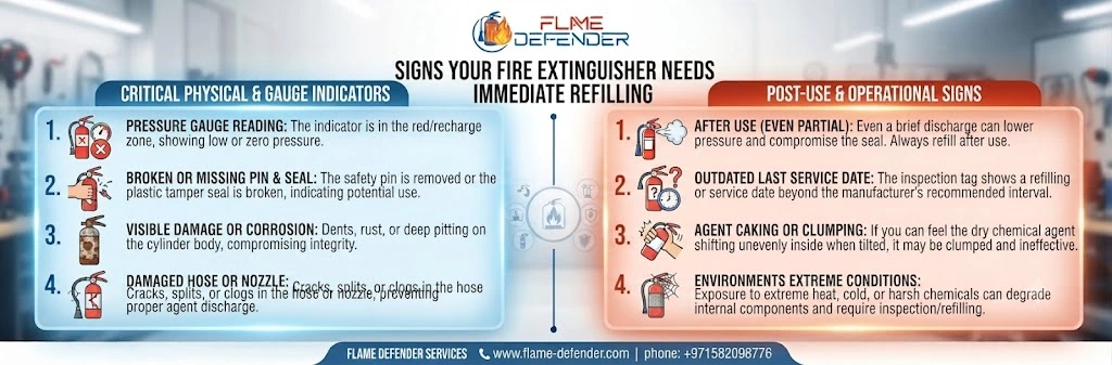 Signs Your Fire Extinguisher Needs Immediate Refilling
