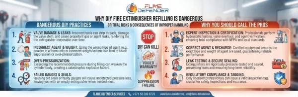 Why DIY Fire Extinguisher Refilling Is Dangerous